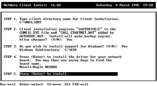 novell client for windows 10